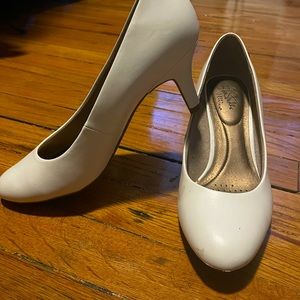 White heels dancing shoes